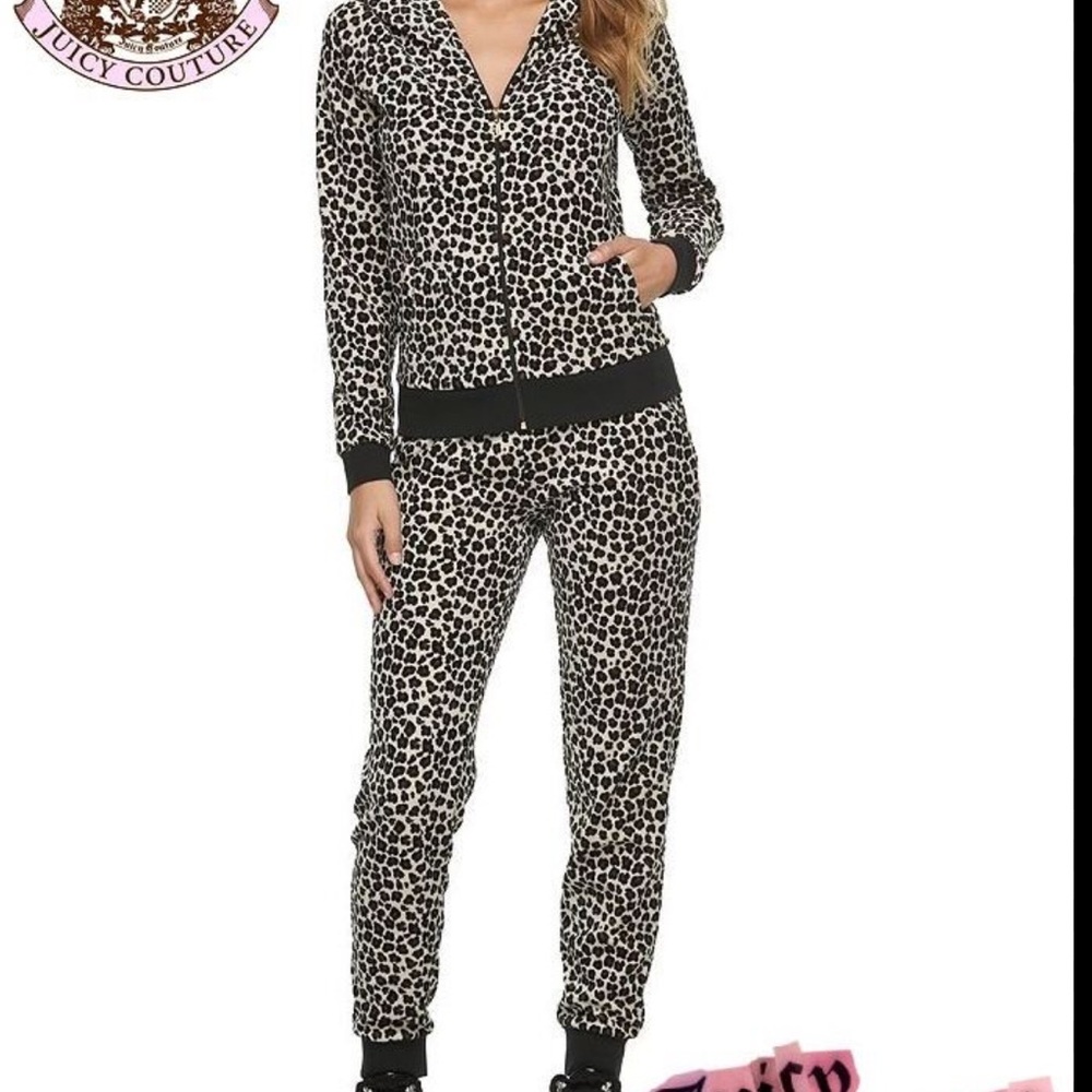 🐆 Leopard 🐆 Print 💛 Track Velour Set L/M